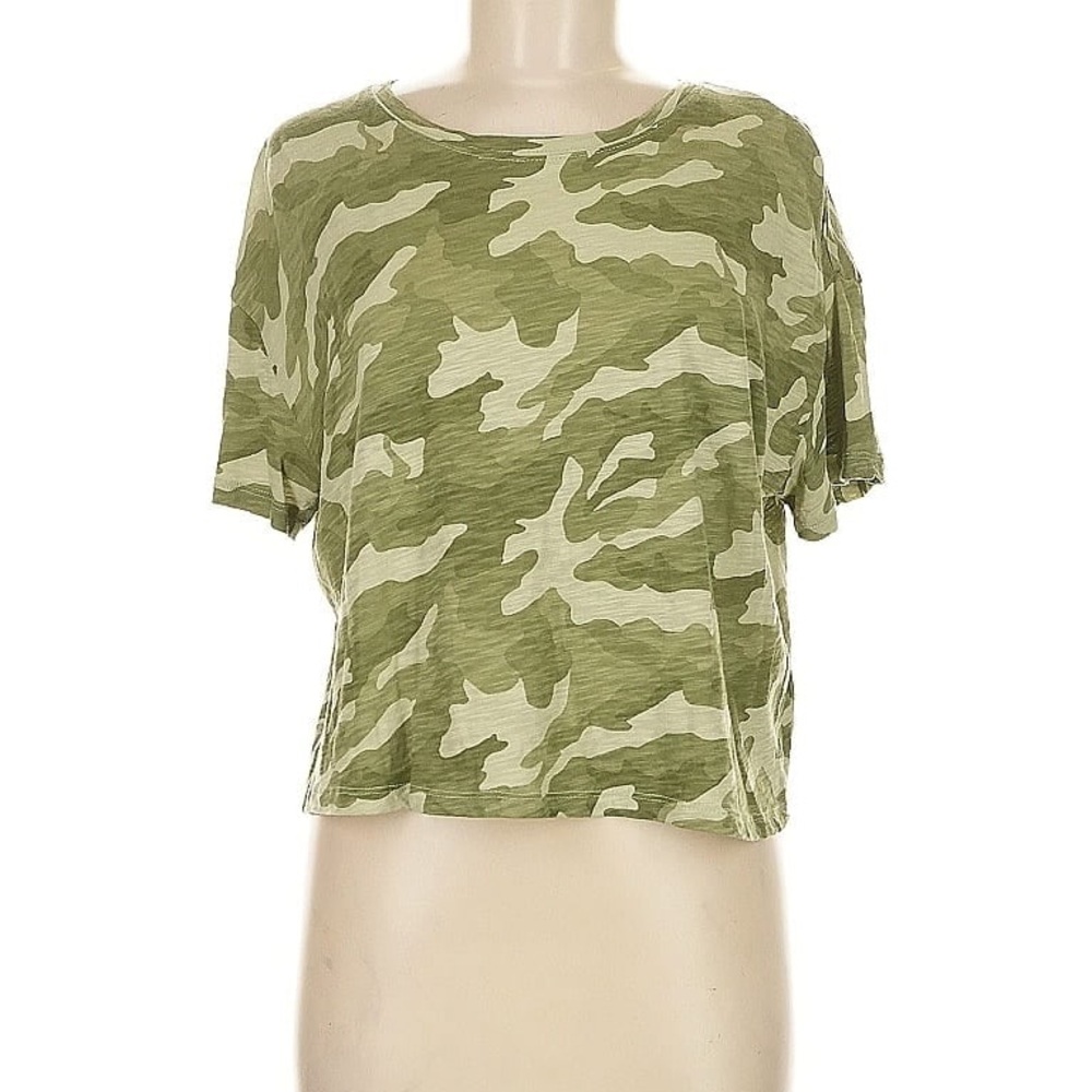 Old Navy Green Camo Crop Top